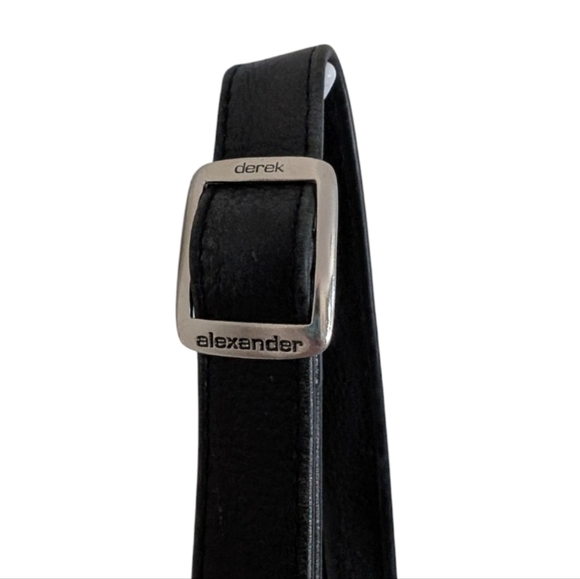 Derek Alexander Purse Crossbody Bag Black Leather Minimalist Women's One Size - Picture 3 of 10